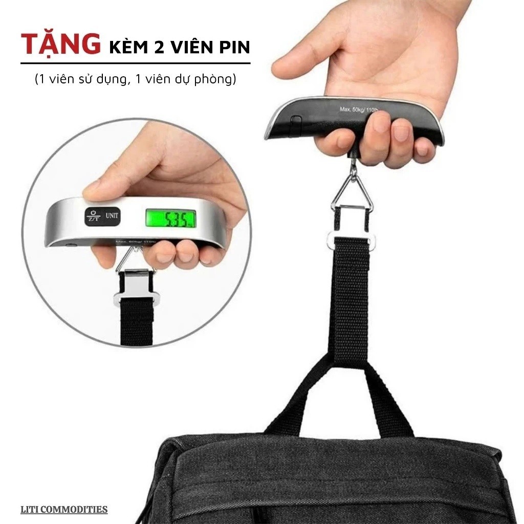 Cân điện tử cầm tay 50kg/75kg,cân vali hành lý,cân hàng hóa 50kg/75kg
