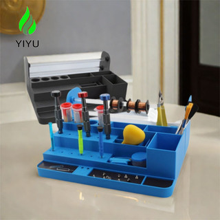 Giá lưu trữ dụng cụ sửa chữa YIYU, Giá đỡ tuốc nơ vít nhiều lớp bằng nhựa, Giá đỡ cụ sửa chữa điện thoại tiết kiệm không gian dung tích lớn đa chức năng Lưu trữ dụng cụ chuyên nghiệp