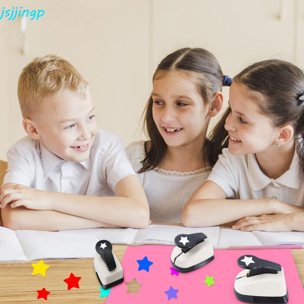 JSJJINGP Craft Hole Puncher, DIY Arts Crafts Scrapbooking Punches Maker, Color Heart Punch Handmade 