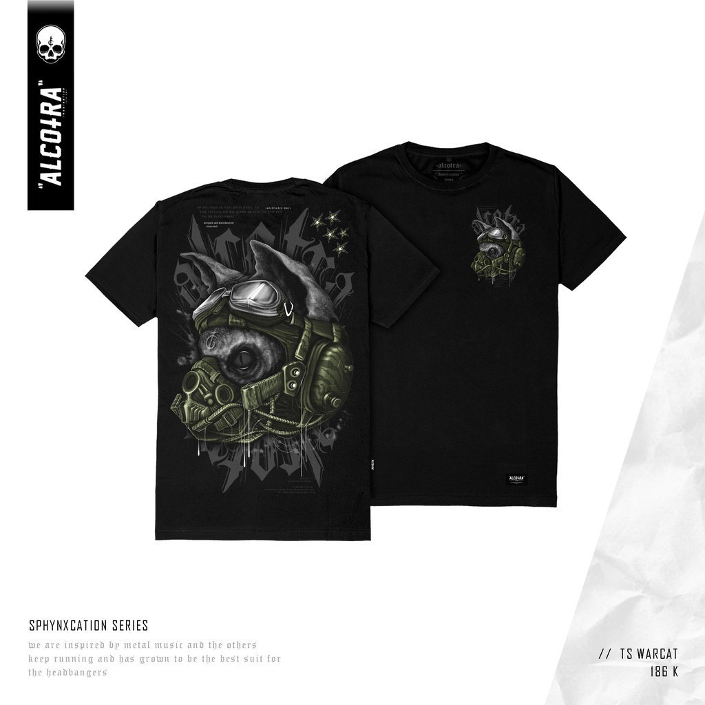 Áo thun ALCOTRA BALI Original WAR CAT // Áo thun SPX WARCAT // KAOS ALCOTRA // Cửa hàng chính thức A