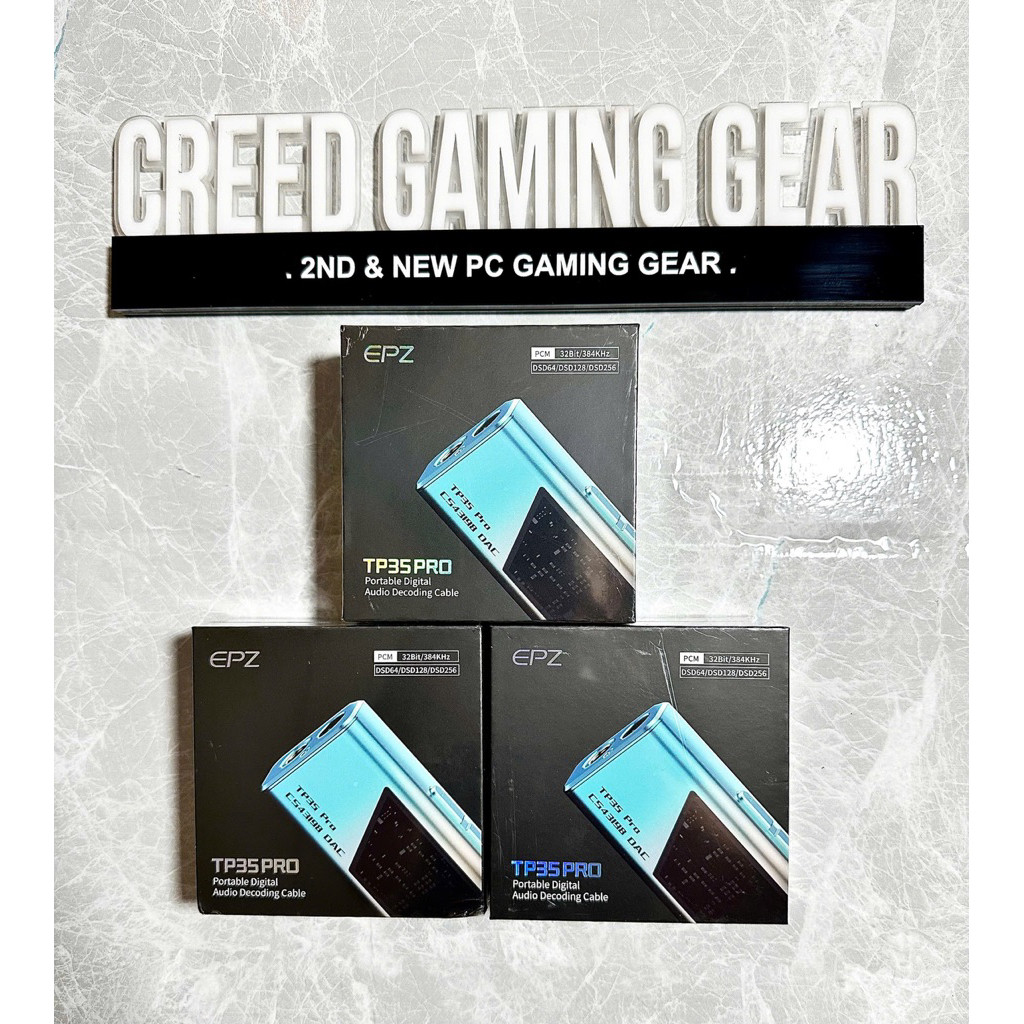 (CreedShop HCM) Thiết bị giải mã DAC/AMP/Soundcard Gaming EPZ TP35 Pro, Đầu ra: 3.5mm và 4.4mm, kích