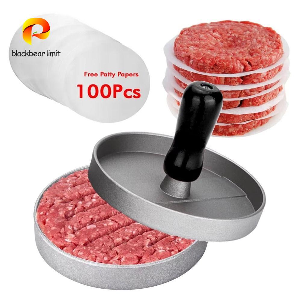 BLACKBEAR GIỚI HẠN Hamburger Máy ép thịt, Khuôn Hamburger nhôm bằng thép không gỉ, Tấm Burger cao cấ