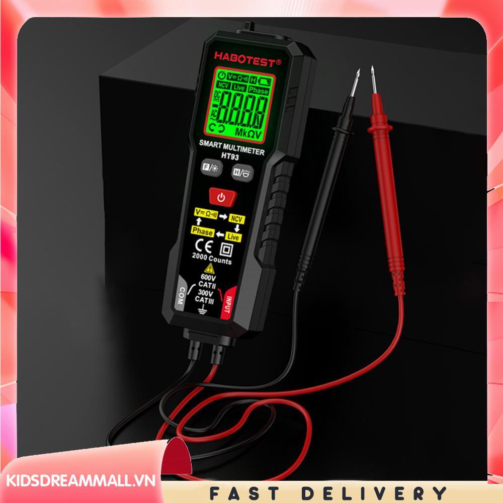 [KidsDreamMall.vn] Đồng hồ vạn năng kỹ thuật số HT93 với Đồng hồ đo điện áp Ohm tự động định tuyến O