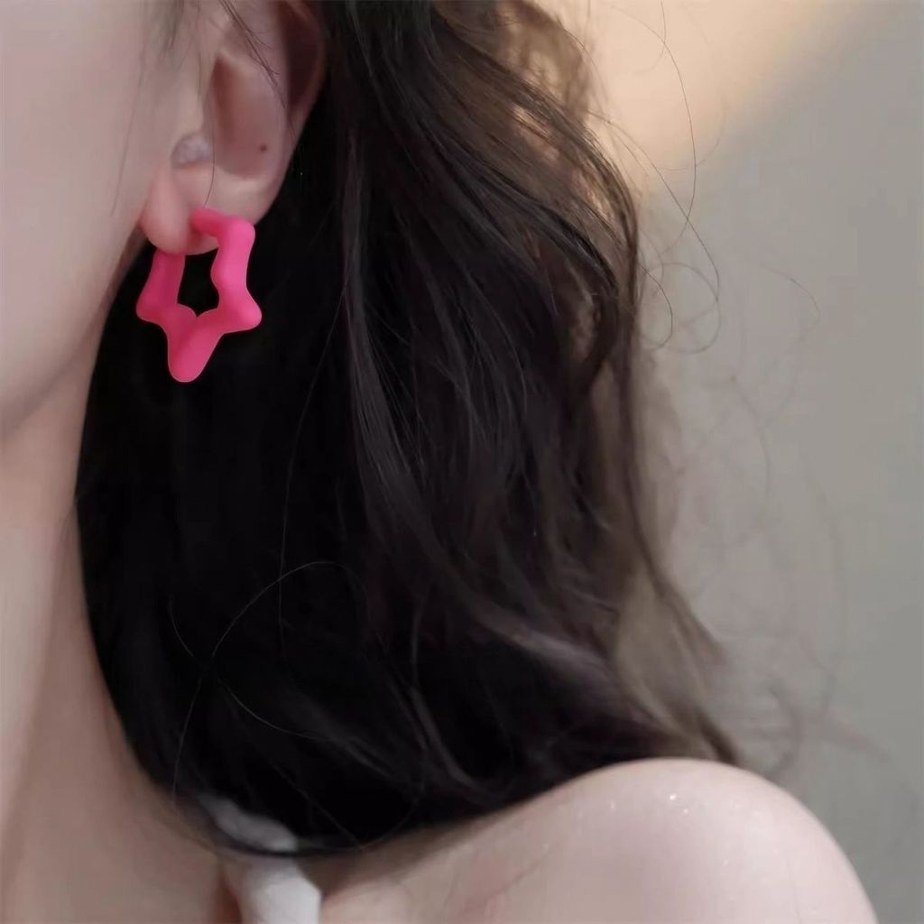 Hot Sale#Sweet and Elegant Colorful Earrings for Women2025New Year's Bestseller Simple Niche Earring