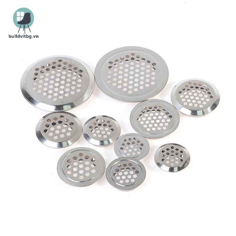 Bg 10 Chiếc Tủ Tròn Ống Thông Hơi Dia.19mm-53mm Thép Louver Lưới Lỗ Cắm vitbg