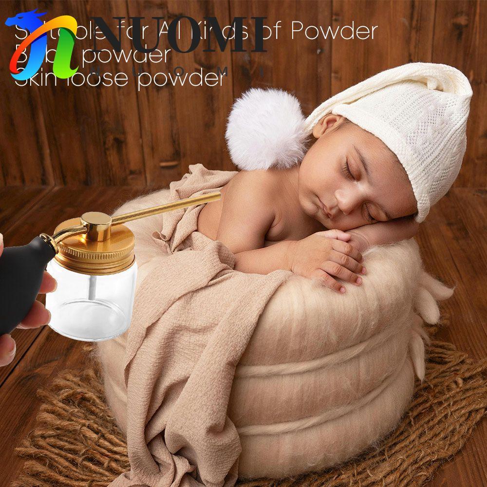 NUOMI Hair Salon Powder Spray Bottle, Hair Building Powder Blower Puffer, Xịt thủy tinh Rụng tóc Tal