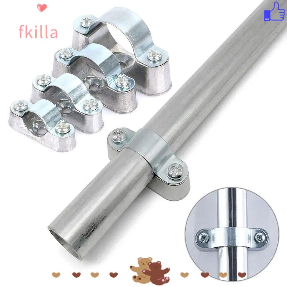 FKIL 1 Cái -Vỏ Mã, Phần Cứng Dây Hợp Kim Nhôm / Thẻ Thép Không Gỉ 304, Kẹp Cố Định Có Vít Kẹp Ống 16