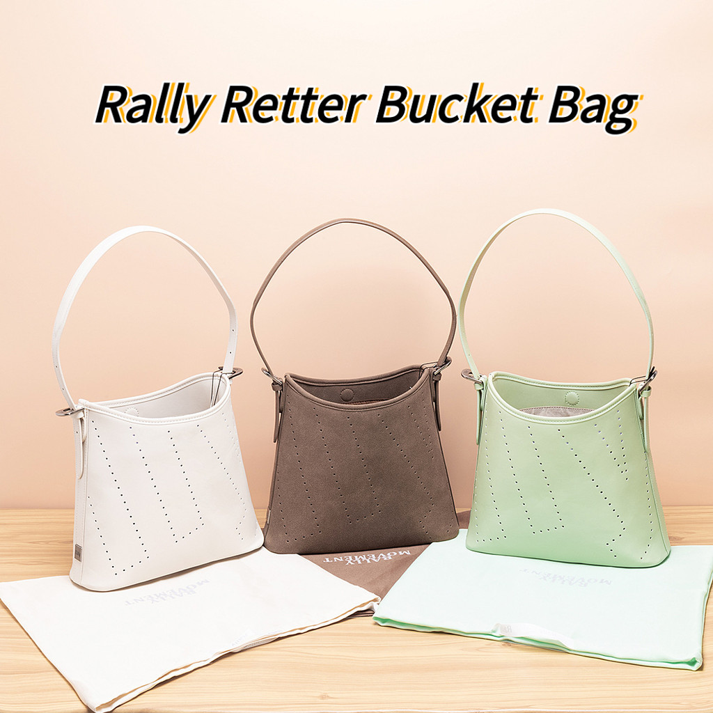 Túi xô chữ thường ngày bằng da sợi nhỏ