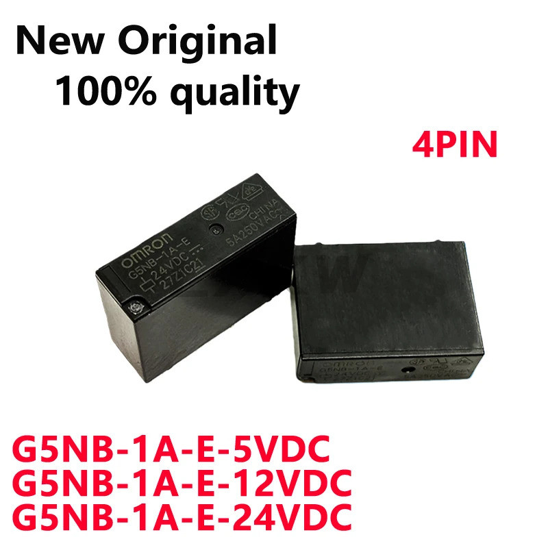 5 CÁI G5NB-1A-E-5VDC G5NB-1A-E-12VDC G5NB-1A-E-24VDC 5VDC 12VDC 24VDC DC5V DC12V DC24V 5A Rơle Còn H