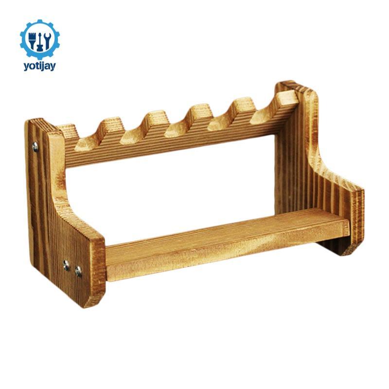 Mô hình bằng gỗ Súng lục Giá lưu trữ Mô hình Súng cầm tay Người tổ chức Năm khe Dễ dàng lắp ráp Hỗ t