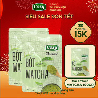   MUA 3 TẶNG 1  Combo Bột Matcha Cozy Barista Bột Trà Xanh Cozy Bột Matcha Pha Latte Sản Xuất Bằng Máy Móc Nhập Khẩu 