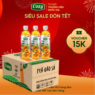  KOLs  Trà Hoa Quả Cozy Uống Liền Thơm Ngon Rõ Vị Trái Cây Đào Vải Ổi Hồng Ô Long Xoài 350ml 
