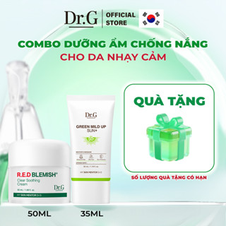   COMBO ĐQ KD 50ml + KCN 35ml  Kem dưỡng Dr.G R.E.D Blemish Clear Soothing Cream 50ml & KCN Dr.G Green Mild Up Sun+ 35ml 