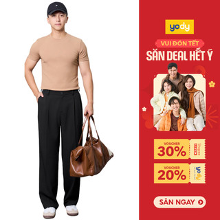  Quần Âu Nam YODY Ống Rộng Cạp Chun Daily Pant  Trẻ Trung Thoải Mái Mỗi Ngày TRA- MCTR25A118 