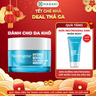   DAILY  Kem Dưỡng Ẩm Neutrogena Cấp Nước Cho Da Khô 50g Hydro Boost Hyaluronic Acid Nourishing Cream Hasaki 