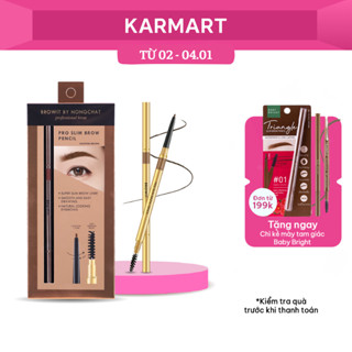  Chì Kẻ Mày Siêu Mảnh Browit Đầu Bút Siêu Mềm Lâu Trôi Lông Mày Sắc Nét Pro Slim Brow Pencil 0.06g 