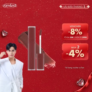   Rom&nd x KOL  Son kem siêu lì cho đôi môi mịn mượt Hàn Quốc Romand Blur Fudge Tint 5g 