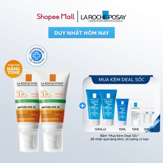   PHIÊN BẢN NÂNG TONE  Bộ đôi kem chống nắng nâng tone cho da dầu La Roche-Posay Anthelios XL SPF50+ 50ml 