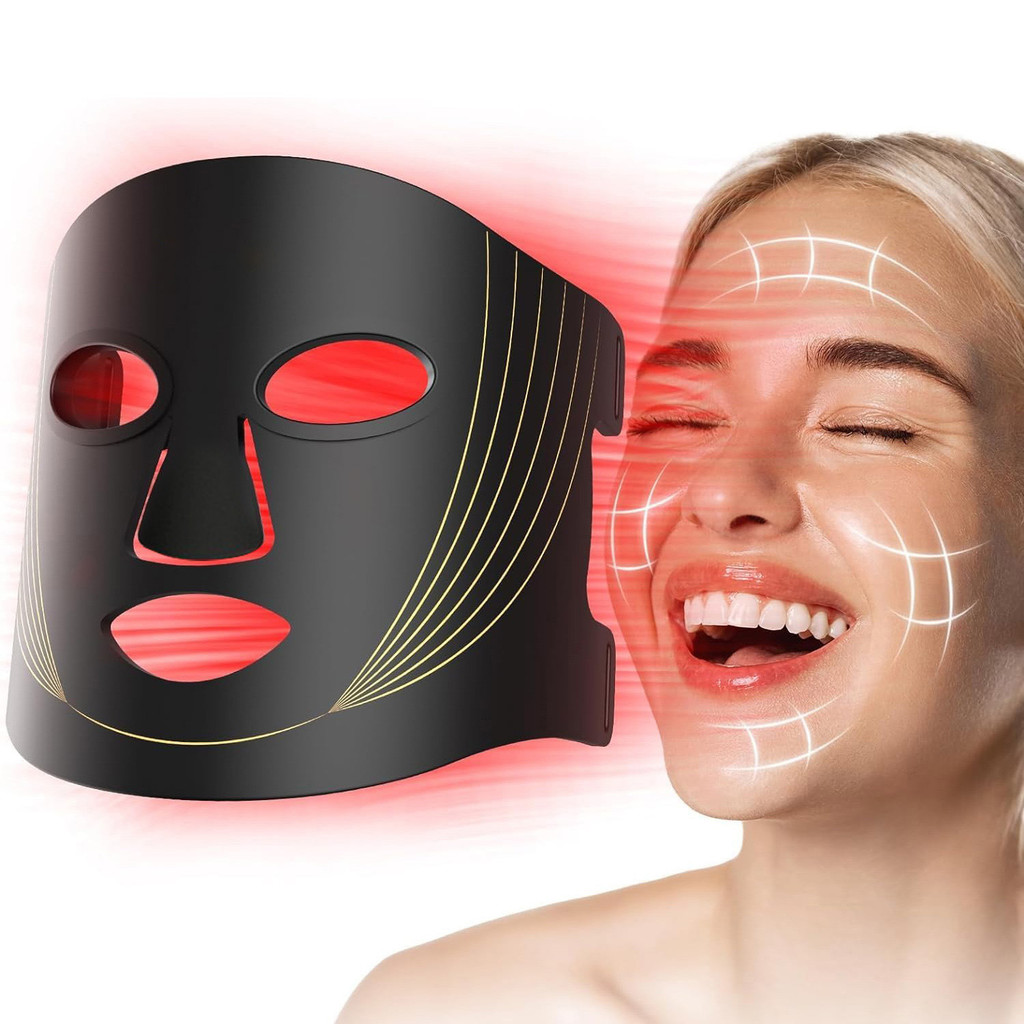 Hộ gia đình Silicone Đỏ led Beauty Mask Photon Mask Dụng cụ làm đẹp Mặt nạ trẻ hóa da