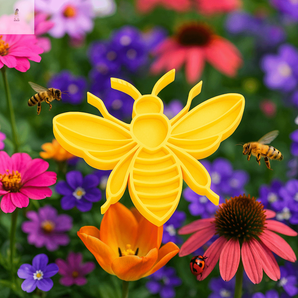 Cốc uống côn trùng DISCO, Nhựa có que đựng côn trùng, Thực tế hình con ong / bọ cánh cứng Trang trí 