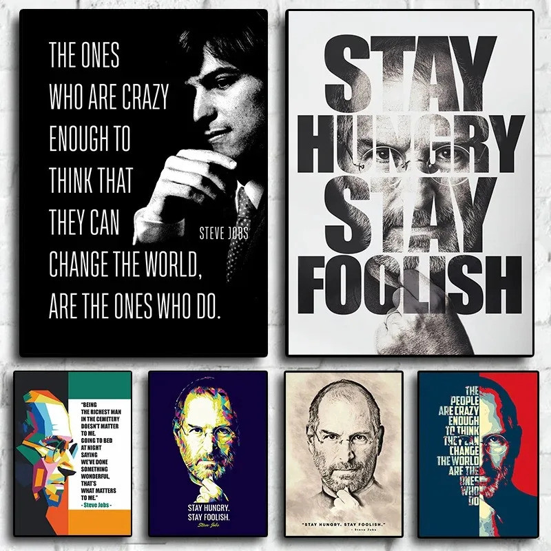 5IJ1 Động Lực Steve Jobs Chân Dung Thành Công Truyền Thuyết Trích Dẫn Áp Phích Và In Hình Nghệ Thuật