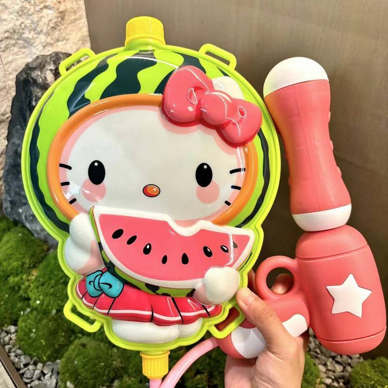 Hellokitty Children's Backpack Water Gun Toy Large Capacity Hello KT Children Playing Water Water Fi