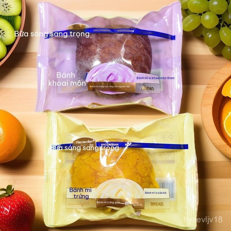 Bánh trứng waffle cao cấp, bánh khoai tây waffle, bánh mì trứng, bánh sandwich nhân sữa, bữa ăn thay