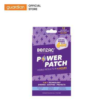 Gói Miếng Dán Lên Vùng Da Bị Mụn Benzac Power Patch 12 Miếng | Guardian Việt Nam