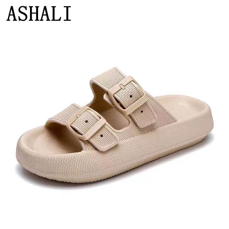 ASHALI Dép Xỏ Ngón Đế Dày Mềm Mại Chống Trượt Thời Trang Cho Nữ