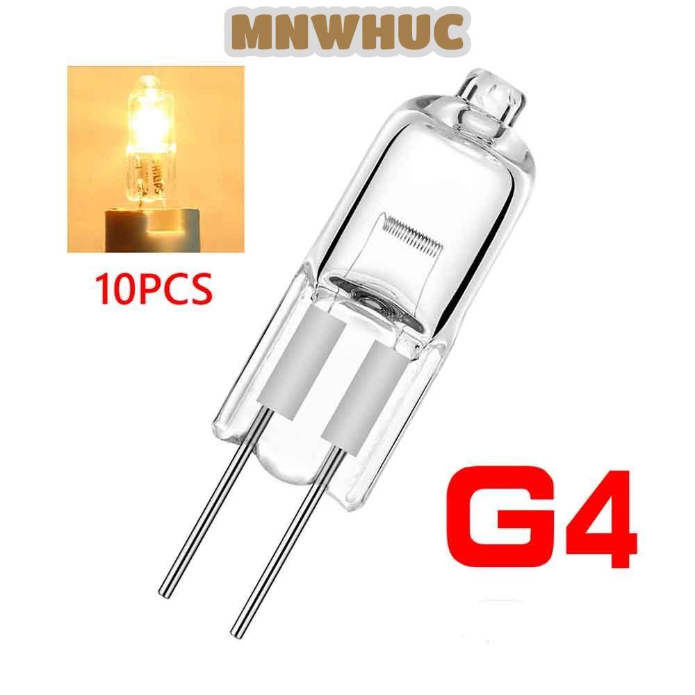MNWHUC 10 Chiếc Viên Đèn 12V Bóng Đèn 50W 20W 10W G4 Bóng Đèn