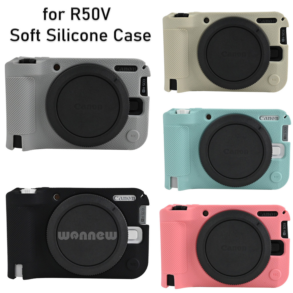 Vỏ R50 R50V Vỏ Silicon Mềm Túi Máy Ảnh Vỏ Bảo Vệ Cho Canon EOS R50V R50 Phụ Kiện Máy Ảnh