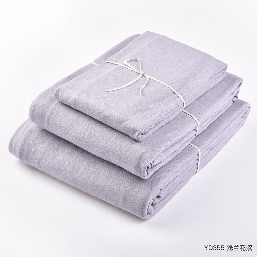Bộ chăn ga gối Cotton Tianzhu màu tự nhiên Bộ chăn ga gối chăn ga trải giường & ga trải giường Vỏ gố