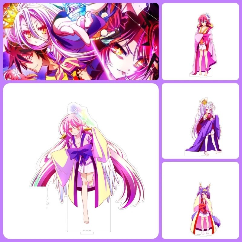 Standee Anime No Game No Life Zero Mô Hình Mica Để Bàn Nhân Vật Schwi Dola Laira Lorelei Shiro Trang