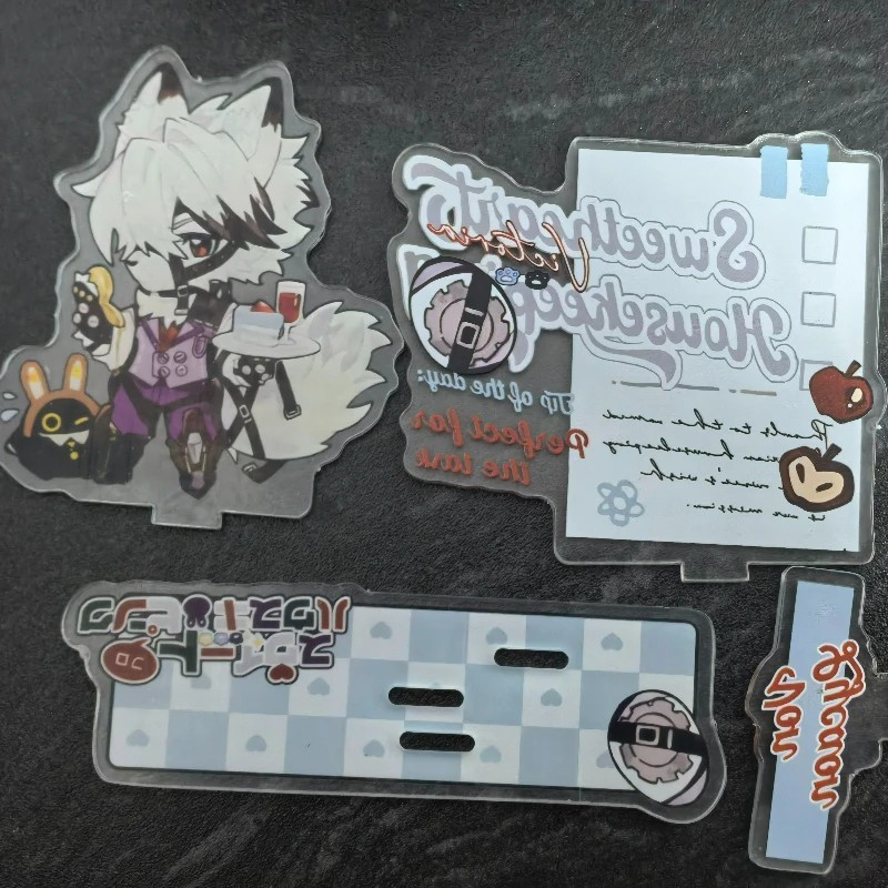 Standee Zenless Zone Zero Ellen Joe Von Lycaon mô hình mica ZZZ trang trí bàn học mô hình anime Acry