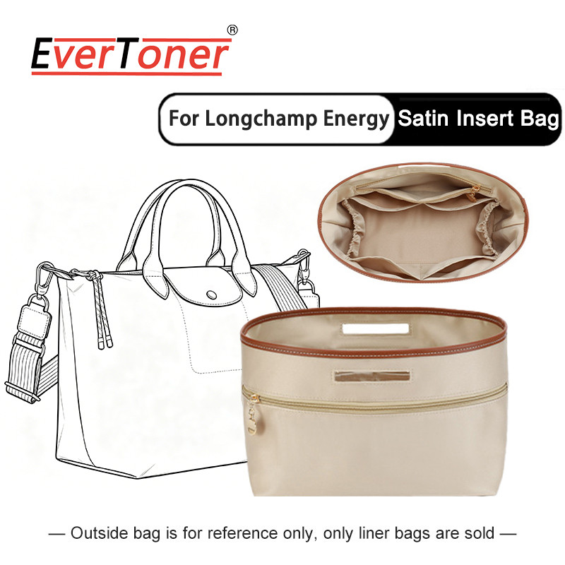 Túi chèn EverToner Satin cho túi xách Longchamp Energy XS / S / L