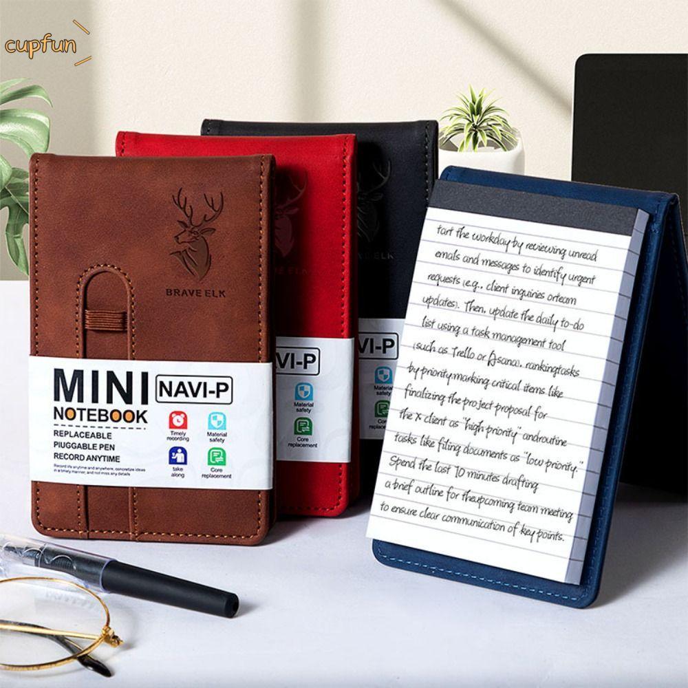 CUPFUN Pocket Notebook, Bao Da Ngang Line A7 Notebook, Đa Năng A7 Portbale Planner Book Học Sinh