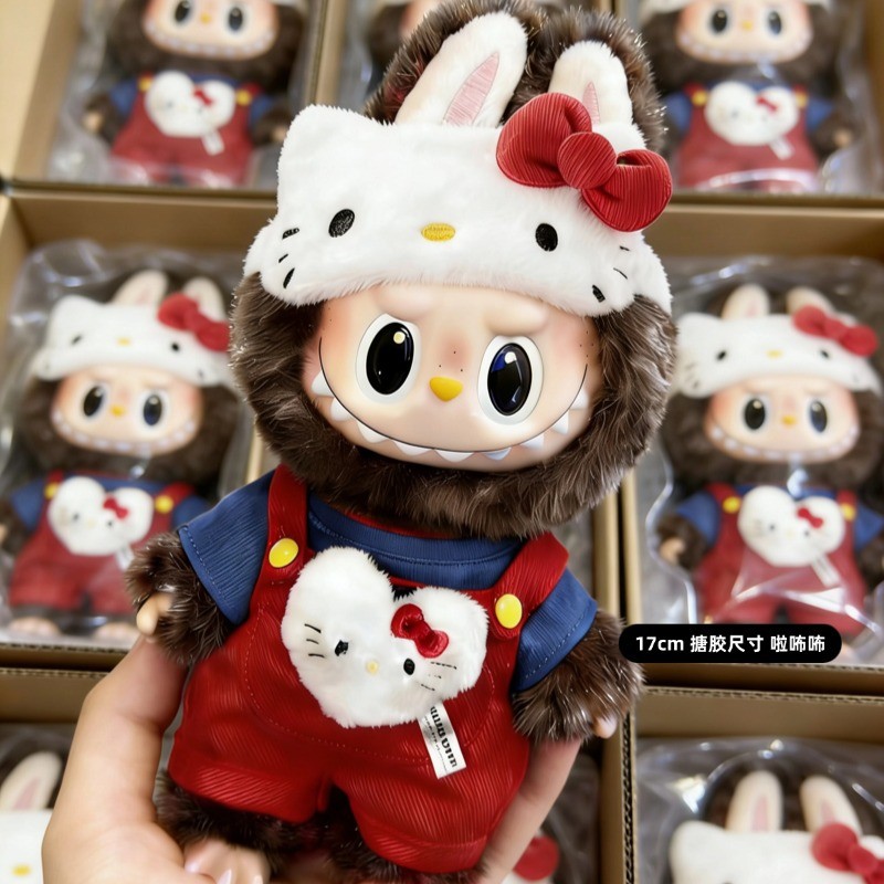 ⭐17cm Ragdoll Hello Kitty Hello Kitty Bộ quần áo thay thế bằng tay cho bé Bộ quần áo cổ điển⭐