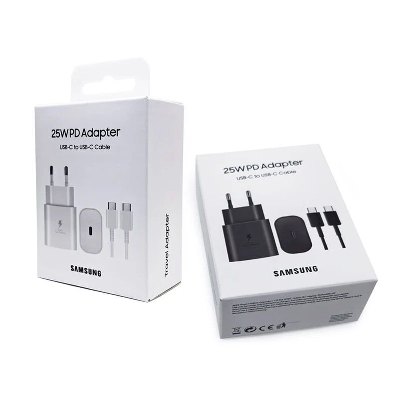 Dành Cho Samsung 25W Sạc Siêu Nhanh Galaxy S24FE S24Ultra S23 S22 Flip Fold 2 3 4 5 6 A06 A16 A15 A3