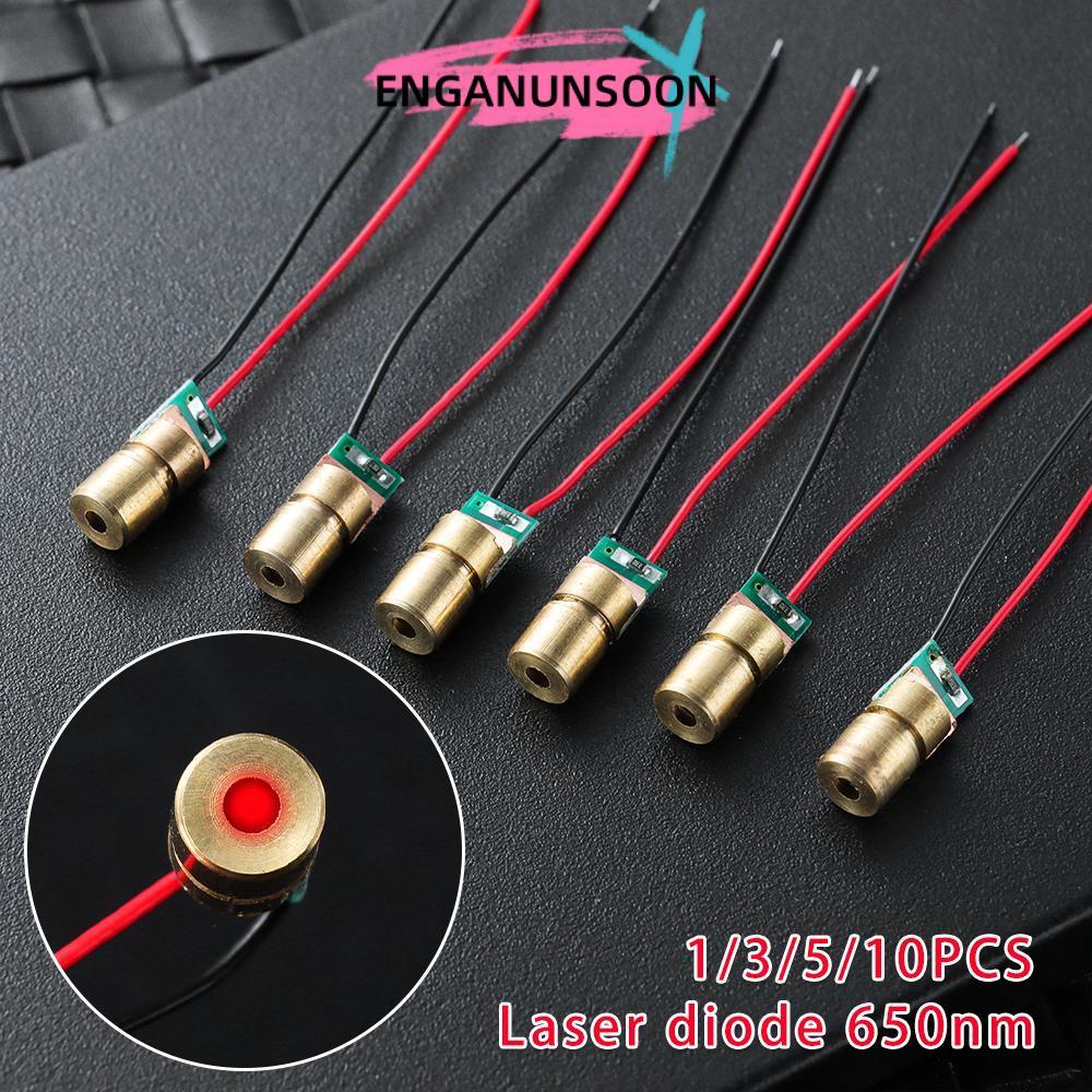 ENGANUNSOON 1 / 3 / 5 / 10pc Điốt Laser Đầu Đồng Chất Lượng Cao 5 triệu watt Mô-đun Diode Chấm