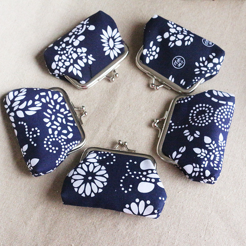 Phong Cách Dân Tộc Batik Ví Đựng Tiền Xu Mini Khóa Ví Nhỏ Nữ Túi Đựng Tiền Xu z4.19