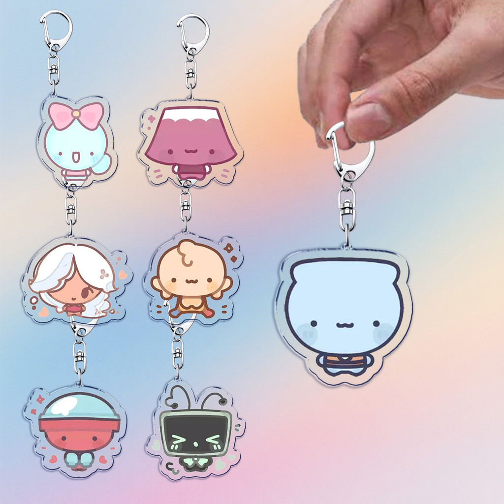 Game Keychains for Accessories Bag Shrimpo Astro Gigi Connie Artro Sprout Dandys Vee Shelly Pebble W