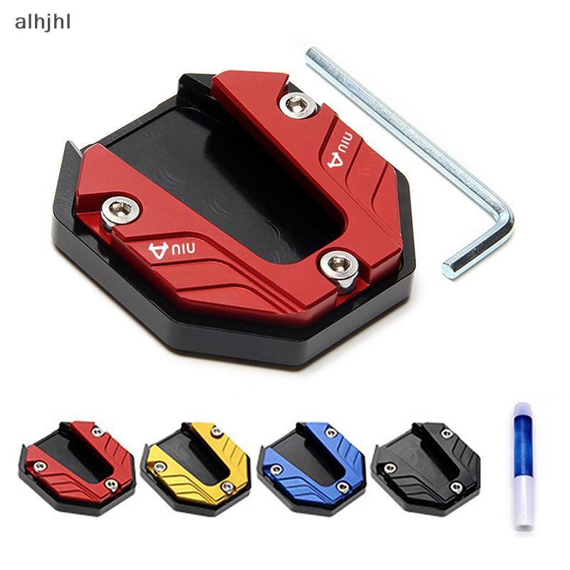 AL Scooter Motorcycle Bike Kickstand Extender Foot Side Stand Extension Pad Support Plate Anti-skid 