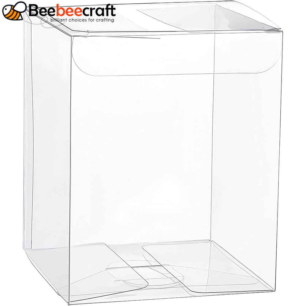 Hộp trong suốt điều trị 8x8x10cm, phù hợp làm hộp quà tặng hoặc dùng trong tiệc cưới