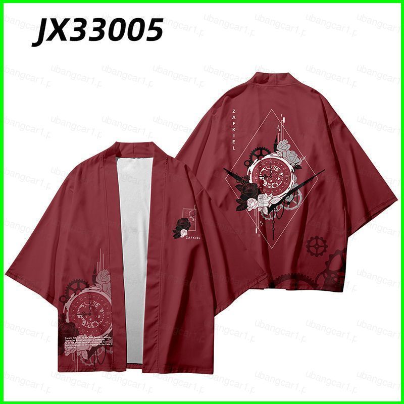 YB1 Bộ cosplay Tokisaki Kurumi gồm haori kimono và áo thun ngắn