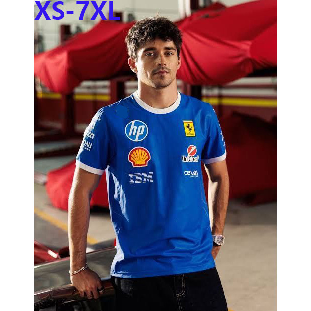 2026 Áo thun ngắn tay Unisex F1 mới + Áo đấu đội đua Ferrari F1