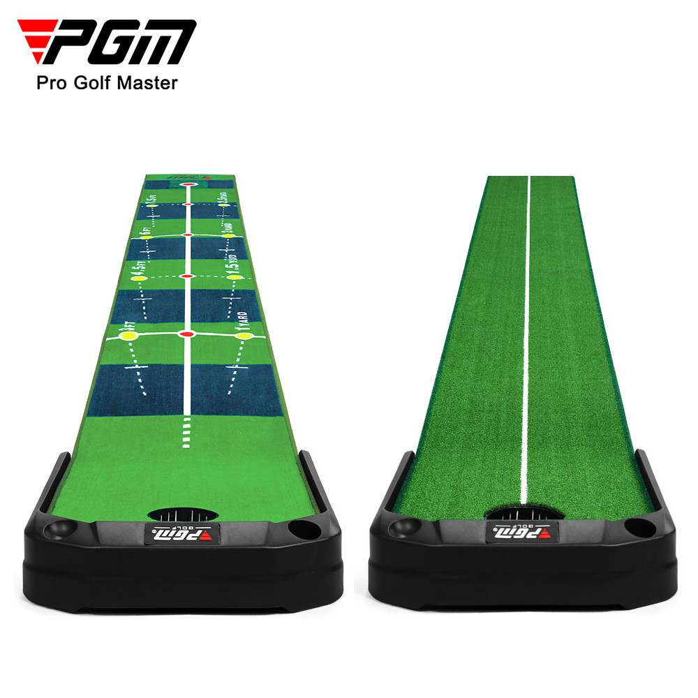 PGM TL026 - Thảm tập golf tự động trả bóng, bộ đồ chơi golf mini trong nhà màu xanh lá