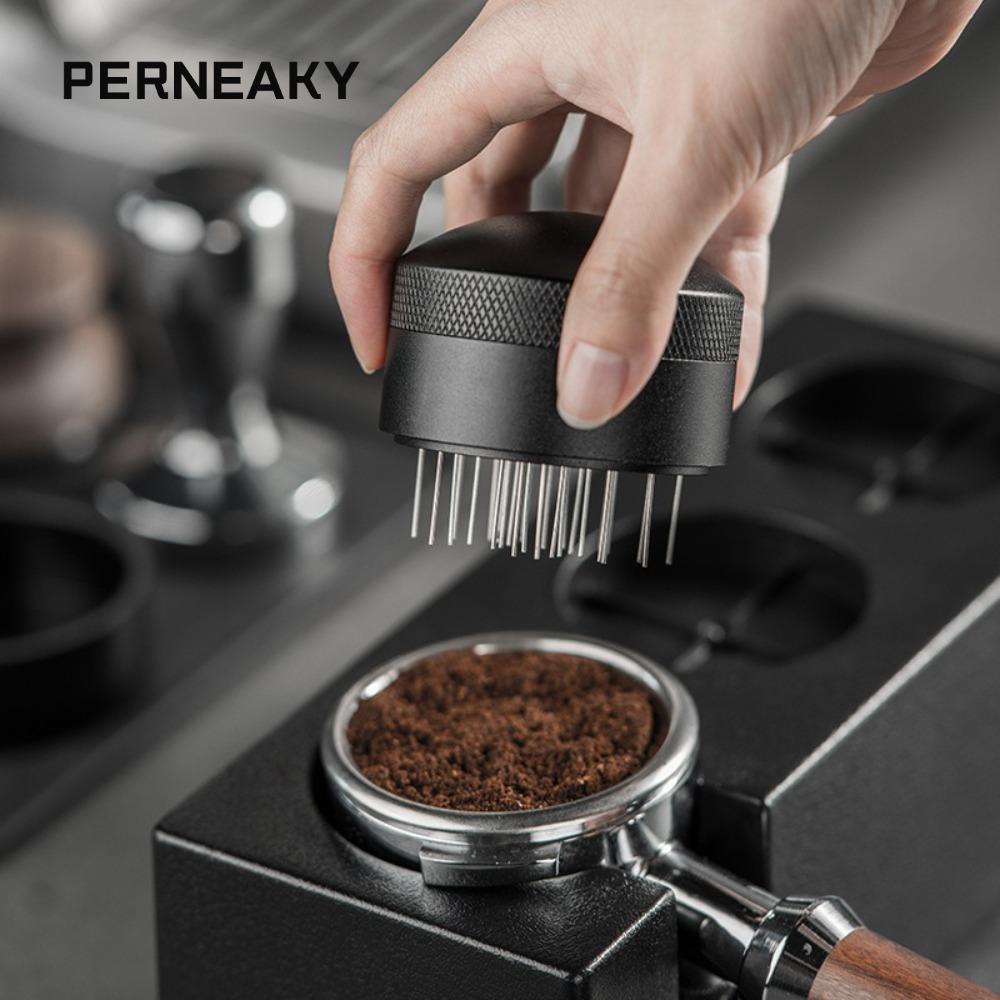 Máy khuấy cà phê Espresso PERNEAKY, WET với cơ sở Máy phân phối kim Espresso, Đa năng 21 kim 51 / 58