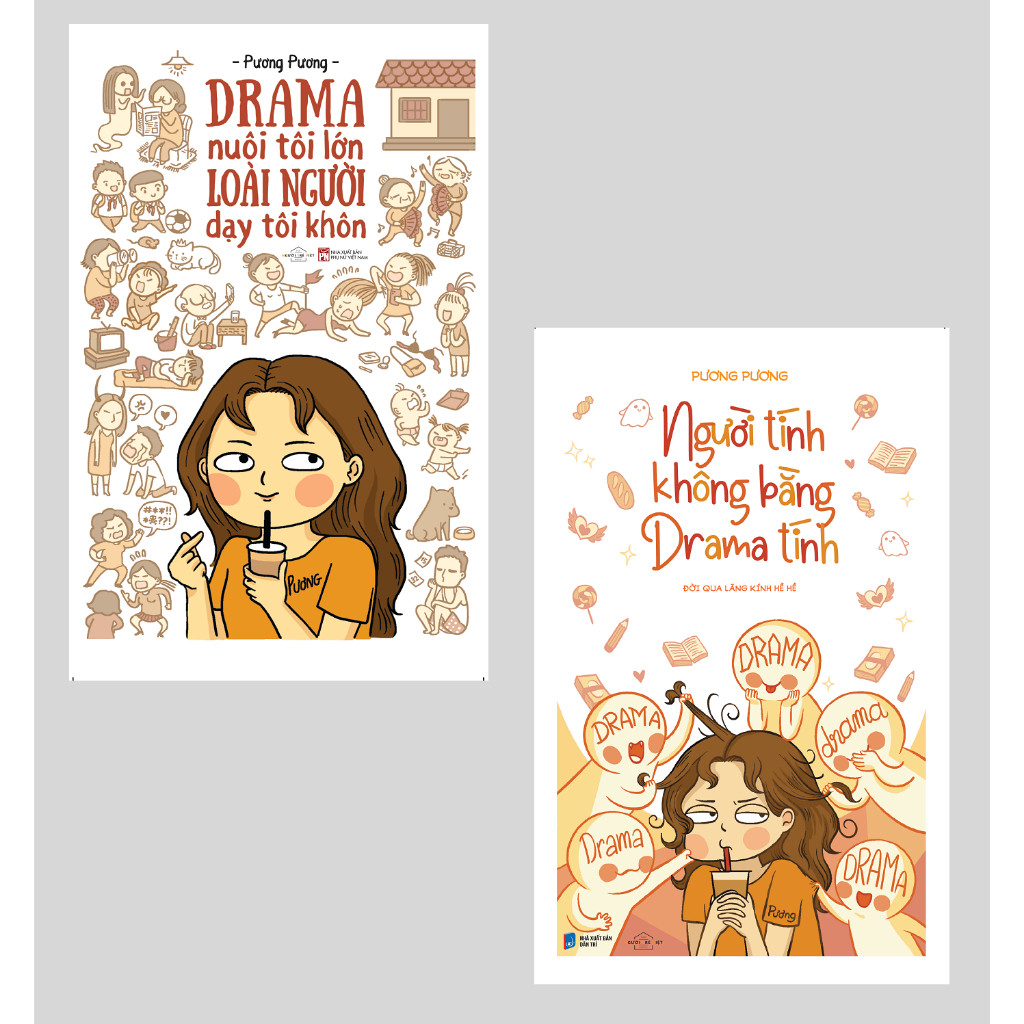 Sách - bo 2 Cuốn: Drama Nuôi Tôi Lớn Loài Người Dạy Tôi Khôn + Người Tính Không Bằng Drama Tính