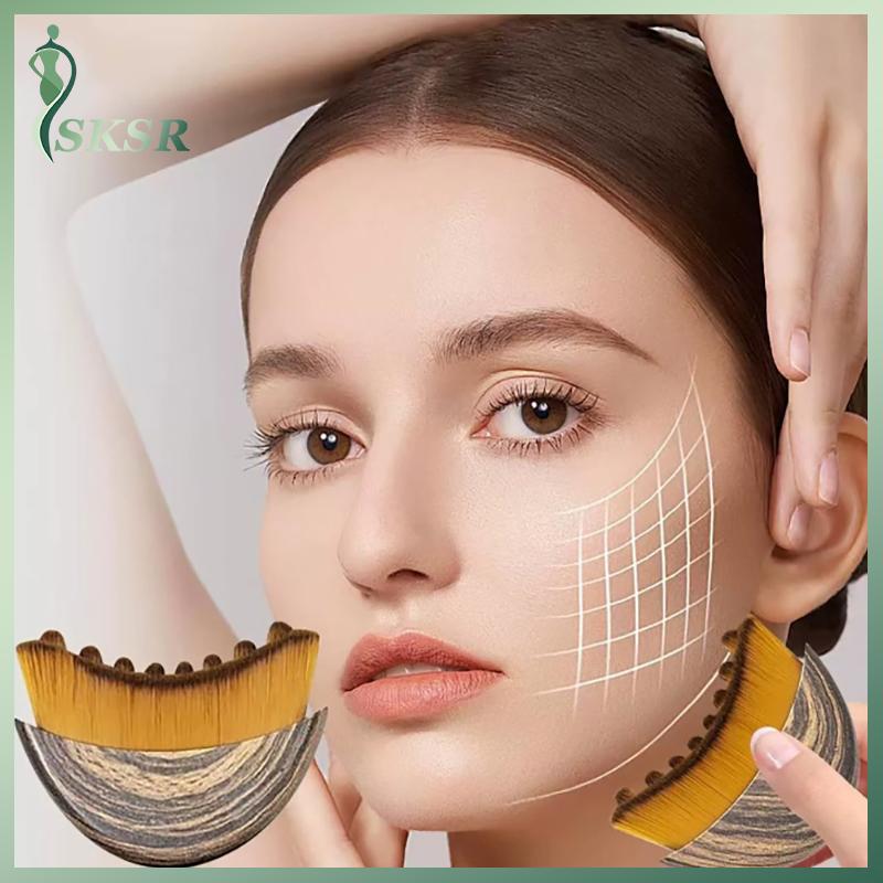 Pufanggreat Lymphatic Contour Face Brush Dry Brushing Face Brush S Size Máy mát xa mặt để điêu khắc 