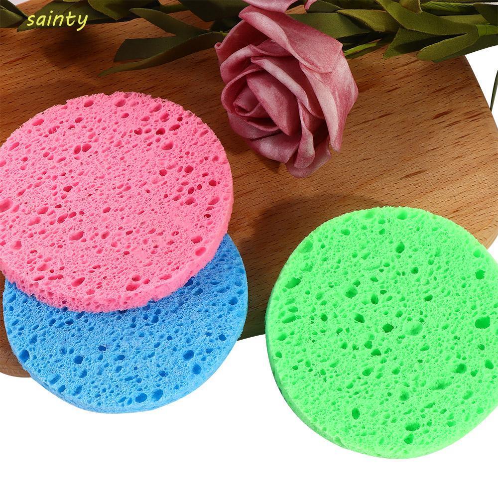 SAINTY Mỹ phẩm Puff Cotton Dày Facial Beauty Bột tự nhiên Konjac Bọt biển làm sạch